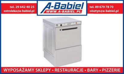 Zmywarka gastronomiczna z funkcją wyparzania, ASBER GE-510 B DD, podblatowa, uniwersalna